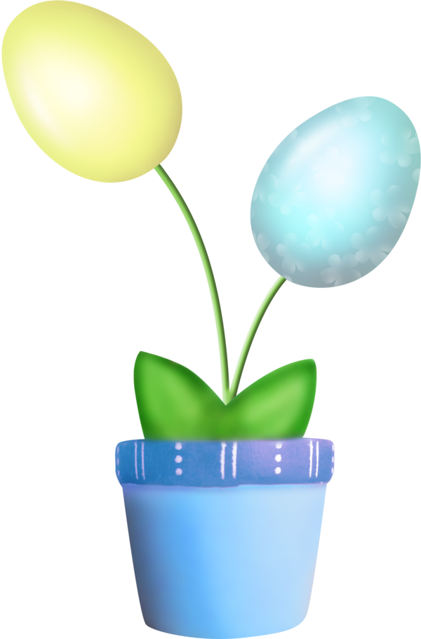 Transparent Easter Egg Easter Kulich Balloon Flowerpot for Easter