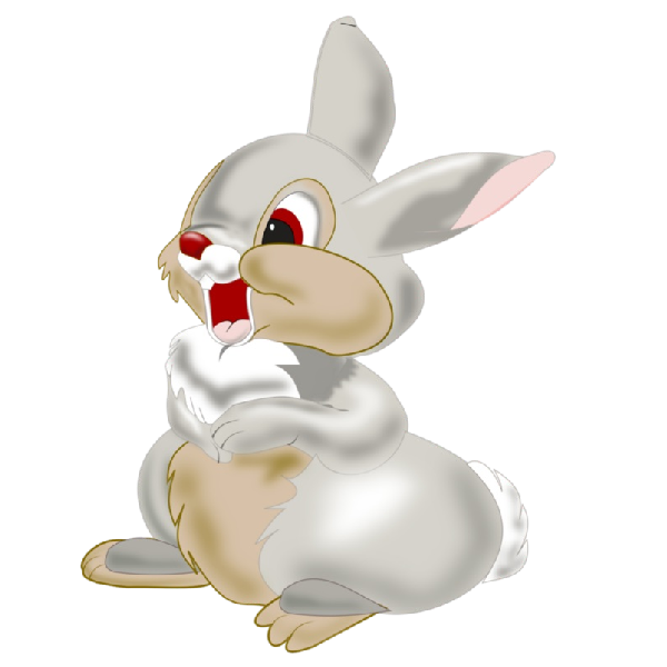 Transparent Blog Sharing Internet Forum Rabbit Figurine for Easter