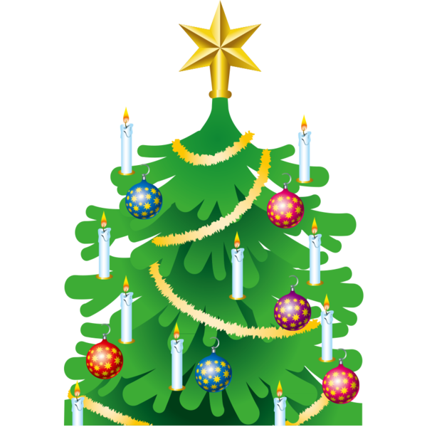 Transparent Christmas Christmas Tree Candle Fir Pine Family for Christmas
