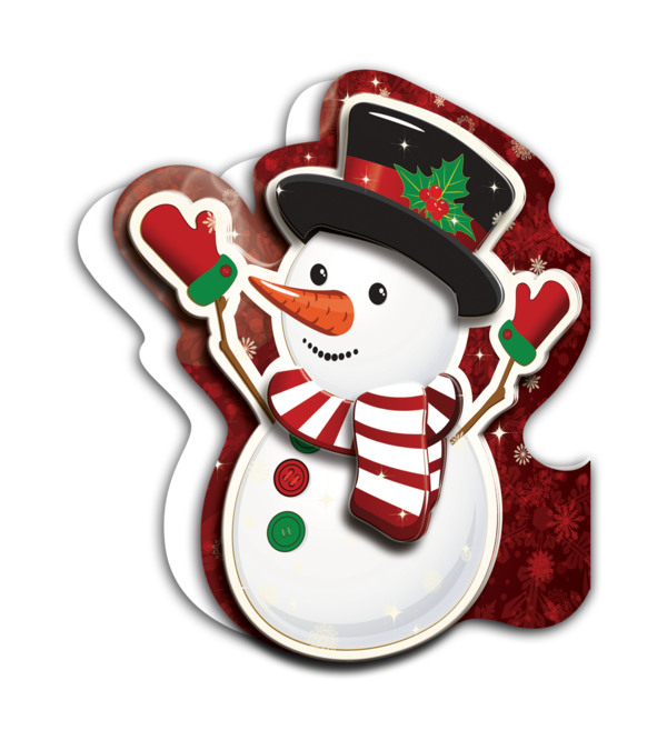 Transparent Christmas Christmas Ornament Christmas Decoration Snowman Food for Christmas