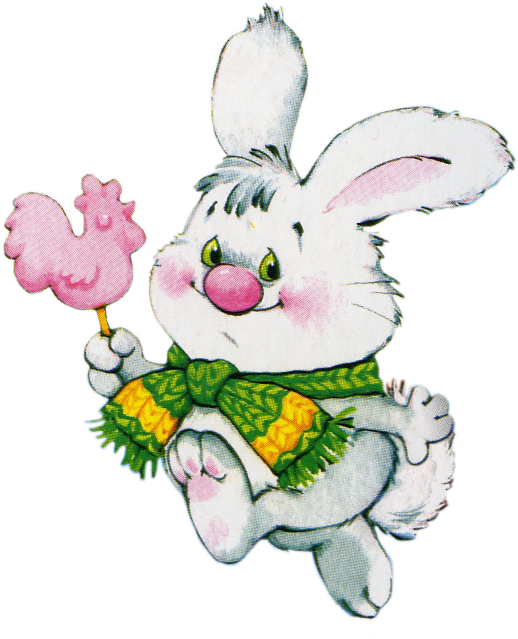 Transparent Rabbit Easter Bunny Birthday Flower for Easter