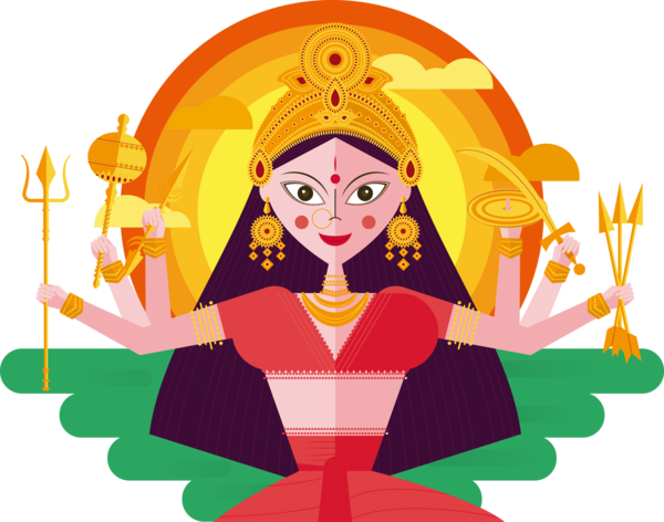Transparent India Durga Puja Navaratri Visual Arts Flower for Diwali