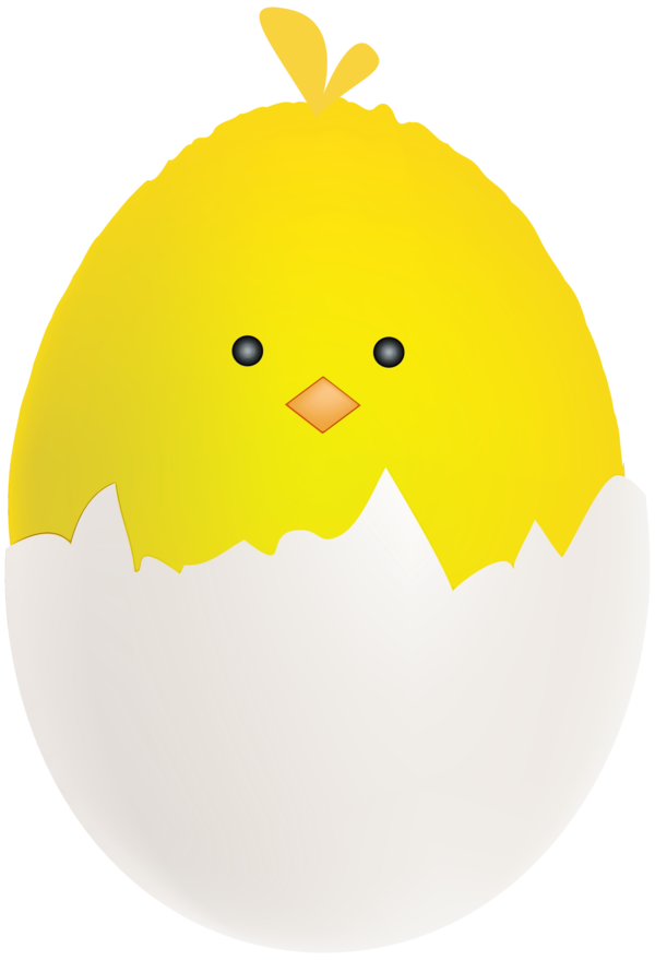 Transparent Yellow Egg Easter Egg for Easter