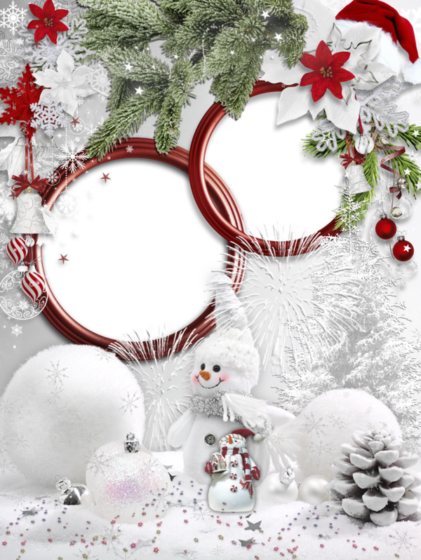 Transparent Christmas Picture Frame Christmas Decoration Snowman Fir for Christmas