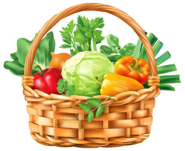 Transparent Basket Fruit Vegetable Superfood Vegetarian Food for Thanksgiving