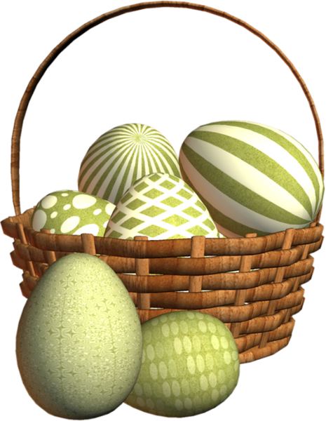 Transparent Basket Easter Egg Easter Fruit Food for Easter