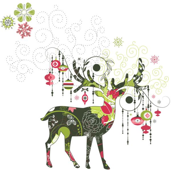 Transparent Christmas Christmas Card Christmas Decoration Christmas Ornament Deer for Christmas