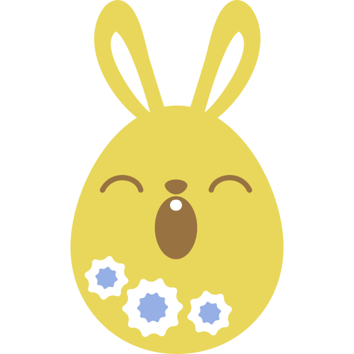 Transparent Easter Bunny Easter Egg Emoji Material Hare for Easter