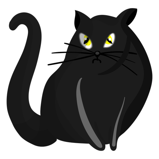 Transparent Black Cat Bombay Cat Whiskers Cat for Halloween