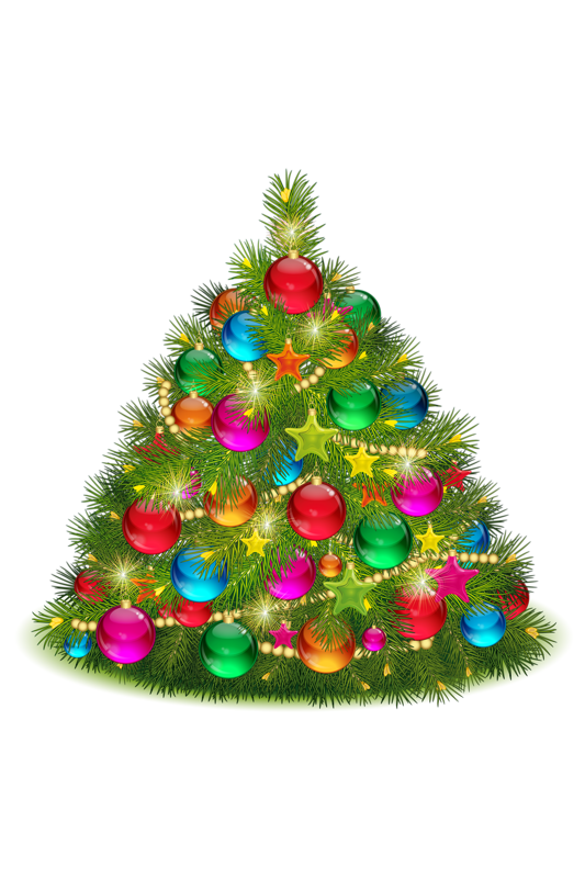 Transparent Christmas Tree Christmas Ornament Christmas Lights Fir Pine Family for Christmas