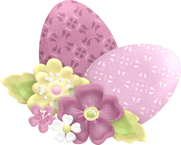 Transparent Easter Blog Holiday Pink Flower for Easter