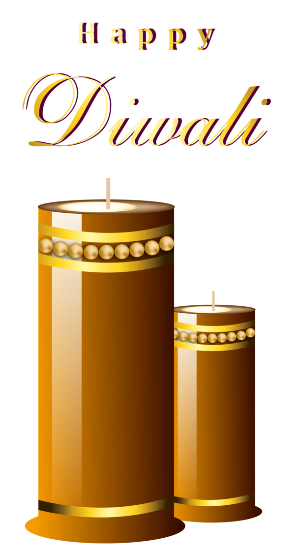 Transparent Diwali Candle Diya Cylinder Yellow for Diwali