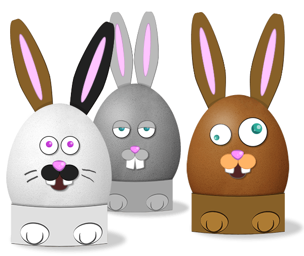 Transparent Easter Bunny European Rabbit Easter Egg Rabbit for Easter