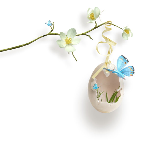 Transparent Easter Bunny Easter Easter Egg Flower Jewellery for Easter