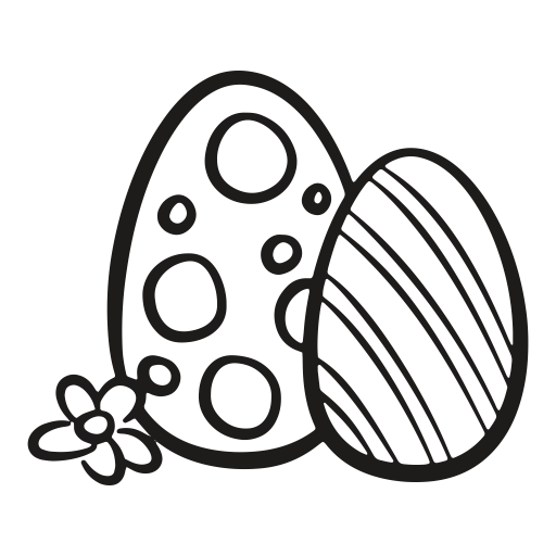 Transparent Egg Chicken Easter Black And White Auto Part for Easter