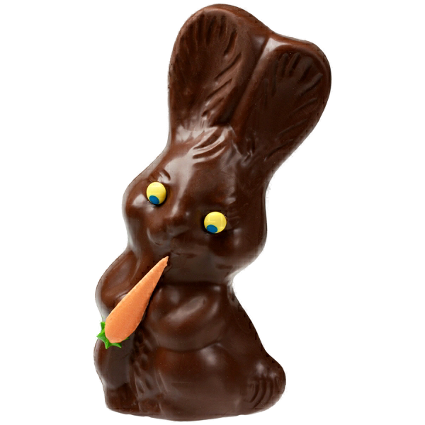 Transparent Easter Bunny Chocolate Chocolate Bunny Figurine for Easter