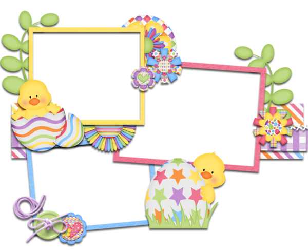 Transparent Easter Picture Frames Animation Toy Area for Easter