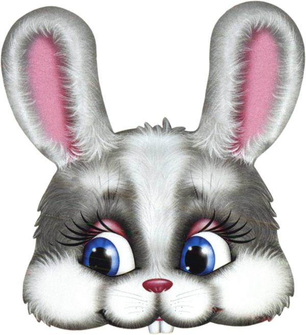 Transparent Mask Gigantic Turnip Fairy Tale Rabbit Whiskers for Easter