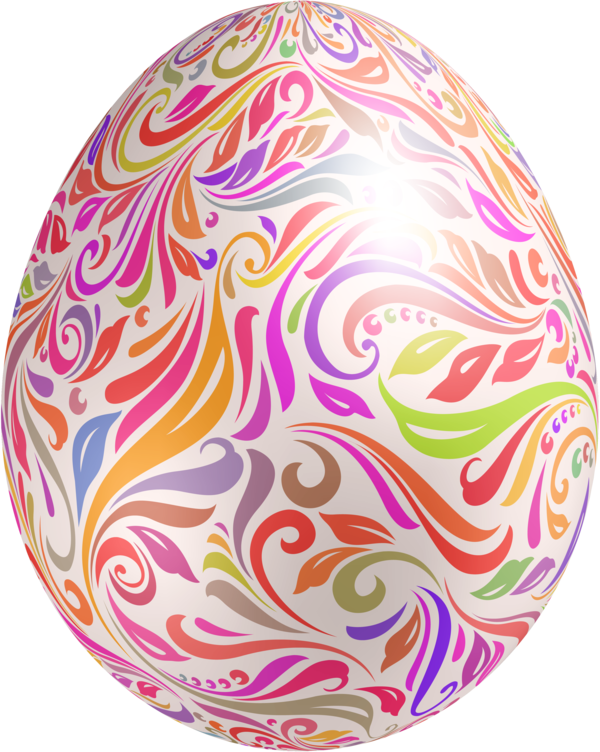 Transparent Red Egg Gold Sphere Circle for Easter