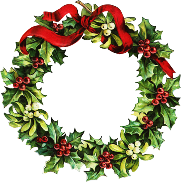Transparent Christmas Wreath Garland Evergreen Christmas Decoration for Christmas