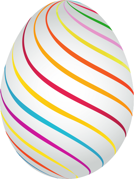 Transparent Easter Egg Easter Line Yellow for Easter