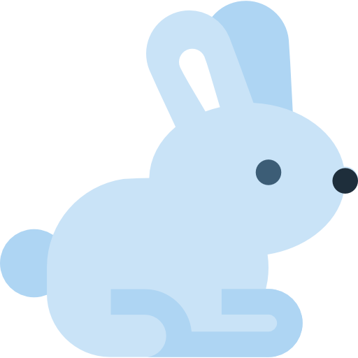 Transparent Hare Easter Bunny Rabbit Blue Sky for Easter