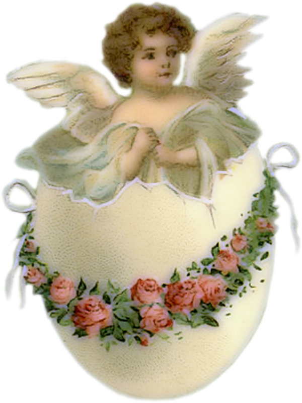 Transparent Angel Putto Easter Cake Decorating for Valentines Day