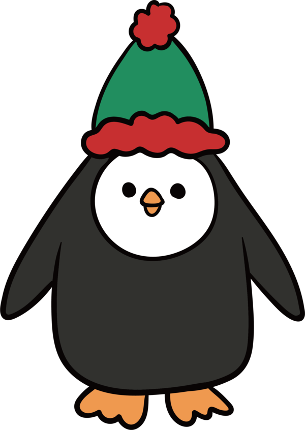 Transparent Penguin Christmas Penguin Cartoon Flightless Bird Christmas Ornament for Christmas
