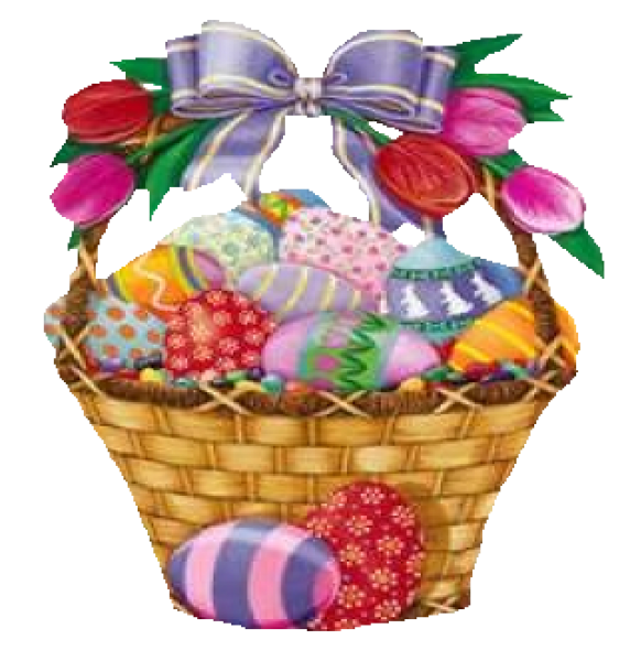 Transparent Easter Head Easter Egg Basket Food for Easter