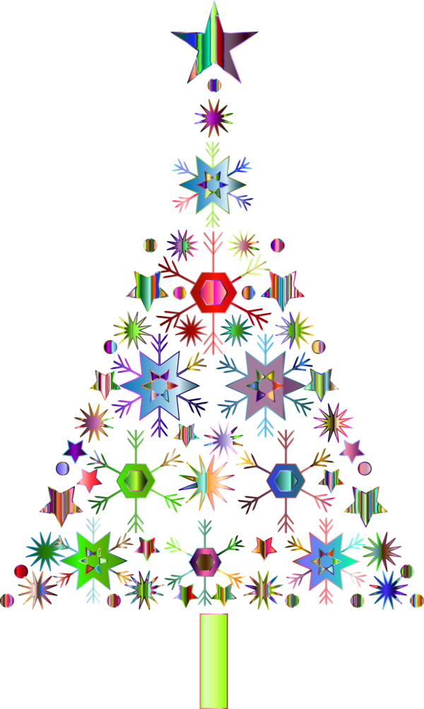 Transparent Christmas Christmas Tree Snowflake Fir Pine Family for Christmas