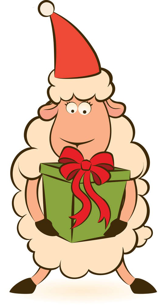 Transparent Sheep Santa Claus Gift Christmas Decoration Food for Christmas