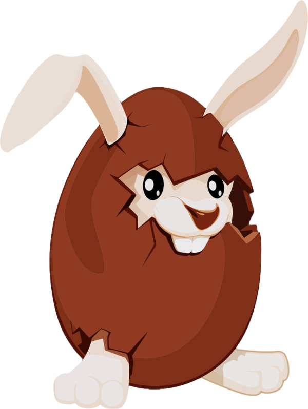 Transparent Easter Bunny Rabbit Egg Food Hare for Easter