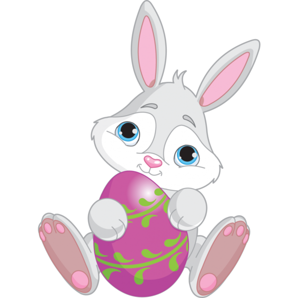Transparent Easter Bunny Easter Easter Egg Pink Hare for Easter