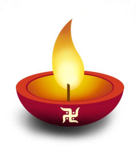 Transparent Diya Diwali Karthikai Deepam Flame Candle for Diwali