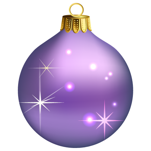 Transparent Christmas Ornament Christmas Christmas Decoration Purple Sphere for Christmas