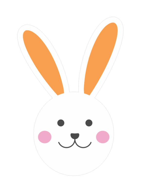 Transparent Easter Bunny Hare Rabbit Whiskers for Easter