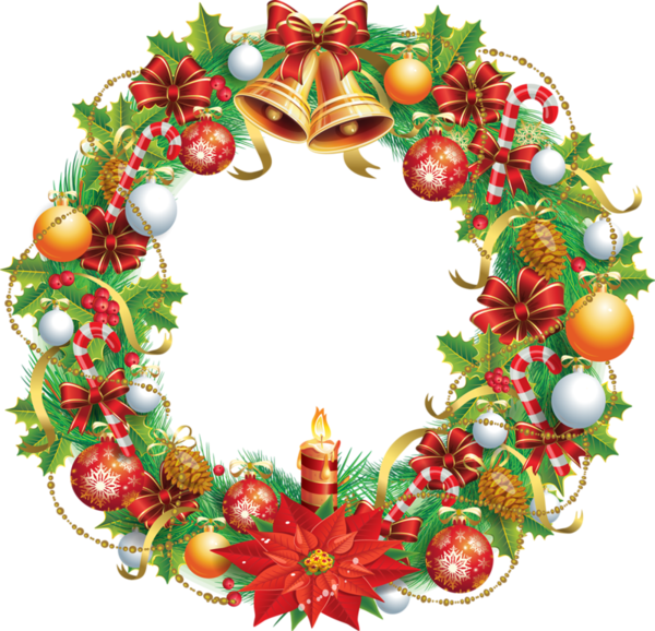 Transparent Christmas Wreath Christmas Ornament Decor for Christmas