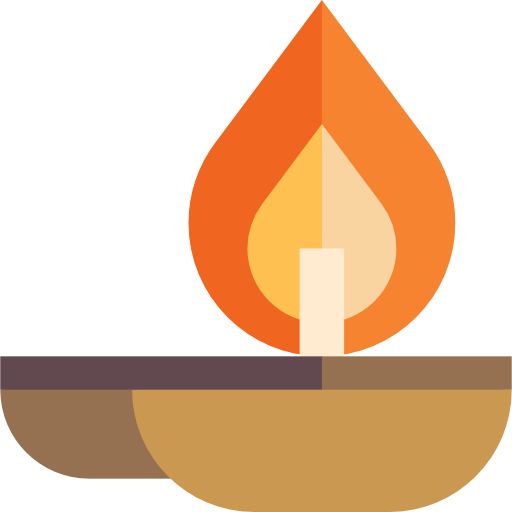 Transparent Logo Oil Lamp Symbol Triangle Angle for Diwali