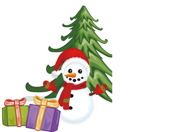 Transparent Christmas Tree Santa Claus Candy Cane Snowman Fir for Christmas
