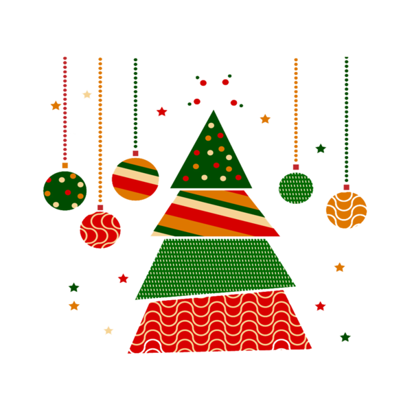 Transparent Christmas Christmas Tree Christmas Card Christmas Decoration Triangle for Christmas