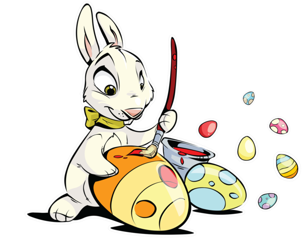 Transparent Easter Bunny Leporids Easter Food Whiskers for Easter