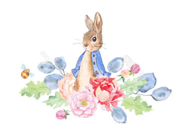 Transparent Tale Of Peter Rabbit Rabbit Peter Rabbit Flower for Easter
