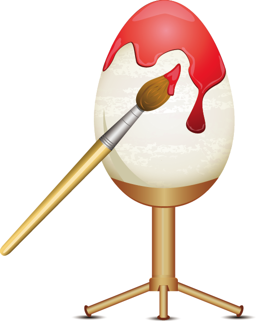 Transparent Fried Egg Chicken Egg Food Beak for Easter
