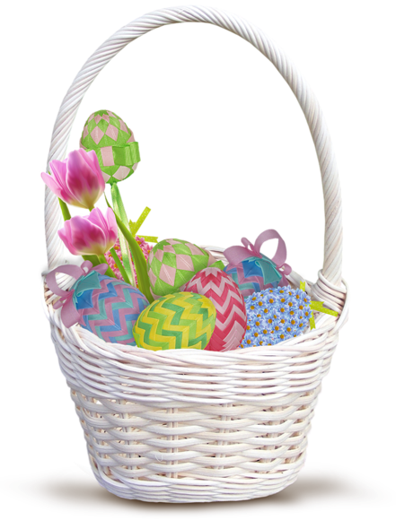 Transparent Food Gift Baskets Easter Basket Flowerpot for Easter