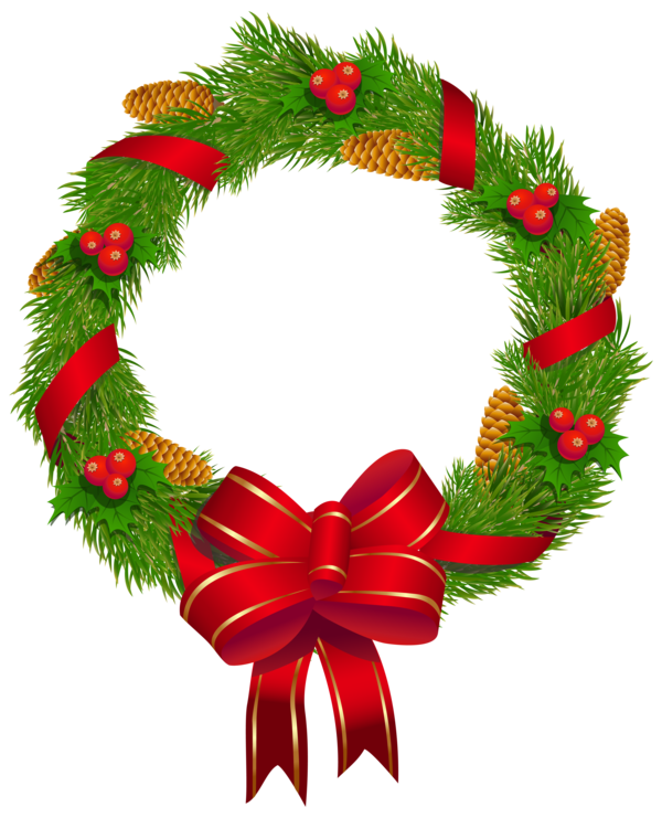 Transparent Wreath Christmas Ornament Christmas Decoration Pine Family for Christmas