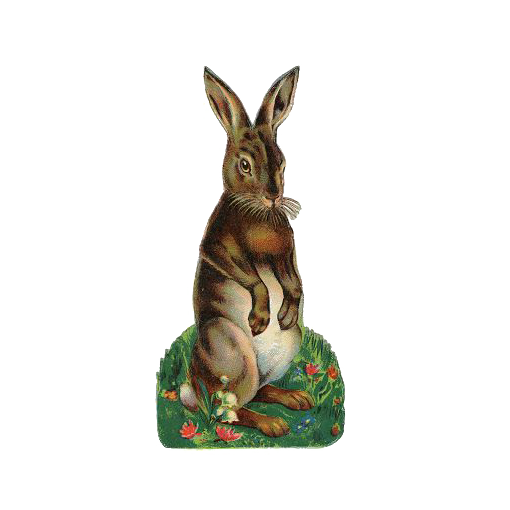 Transparent Easter Bunny Hare Easter Rabbit for Easter