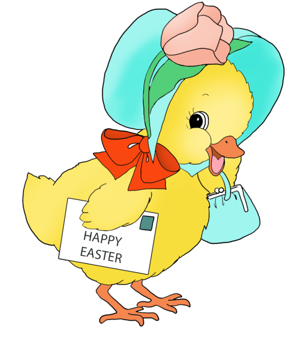 Transparent Chicken Greeting Note Cards Easter Beak for Easter