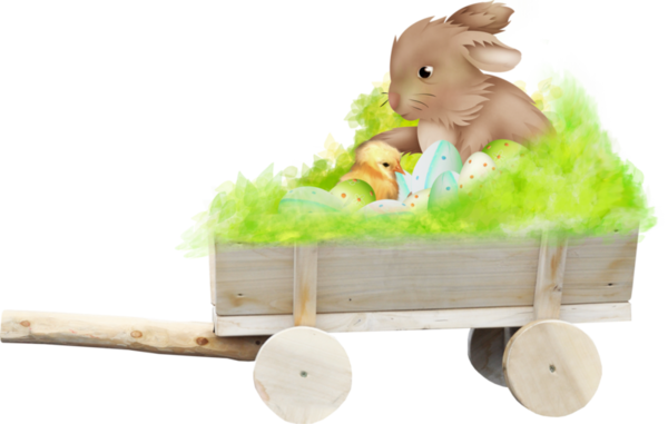 Transparent Easter Rabbit Easter Egg Toy Vehicle for Easter