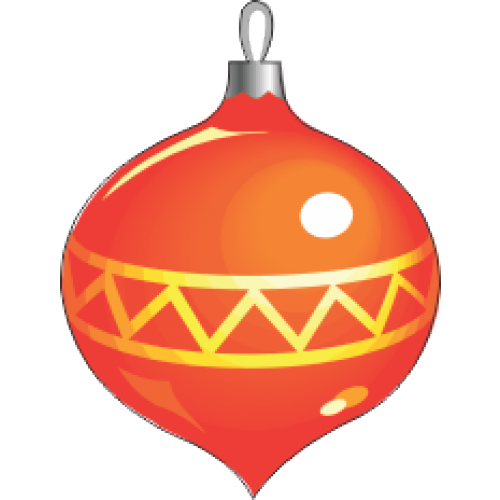 Transparent Christmas Ornament Christmas Day Christmas Tree Orange for Christmas