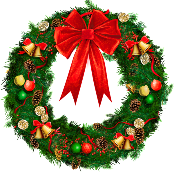 Transparent Christmas Wreaths Wreath Christmas Day Christmas Decoration Christmas Ornament for Christmas